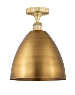 Edison One Light Semi-Flush Mount in Brushed Brass (405|616-1F-BB-MBD-12-BB)