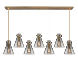 Downtown Urban Four Light Linear Pendant in Brushed Brass (405|127-410-1PS-BB-G411-8SM)