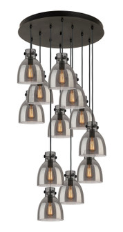 Downtown Urban 12 Light Pendant in Matte Black (405|126-410-1PS-BK-G412-8SM)