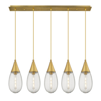 Downtown Urban LED Linear Pendant in Brushed Brass (405|125-450-1P-BB-G450-6SCL)