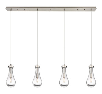 Downtown Urban LED Linear Pendant in Brushed Satin Nickel (405|124-451-1P-SN-G451-5CL)