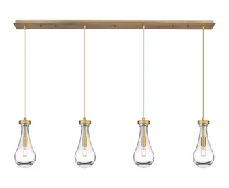 Downtown Urban LED Linear Pendant in Brushed Brass (405|124-451-1P-BB-G451-5CL)