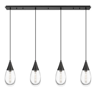 Downtown Urban LED Linear Pendant in Matte Black (405|124-450-1P-BK-G450-6CL)