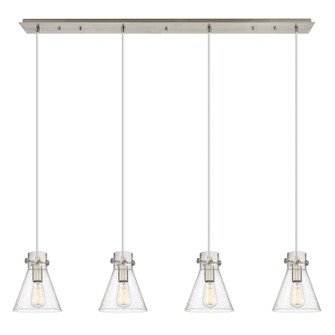 Downtown Urban Six Light Linear Pendant in Brushed Satin Nickel (405|124-410-1PS-SN-G411-8SDY)