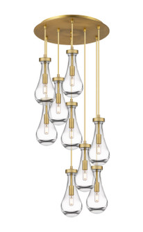 Downtown Urban LED Pendant in Brushed Brass (405|119-451-1P-BB-G451-5CL)