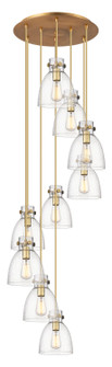 Downtown Urban Eight Light Pendant in Brushed Brass (405|119-410-1PS-BB-G412-8SDY)