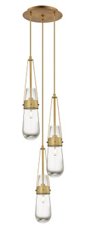 Downtown Urban LED Pendant in Brushed Brass (405|113-452-1P-BB-G452-4CL)