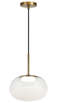 Jayce LED Pendant in Aged Gold Brass (423|C60511AGWH)