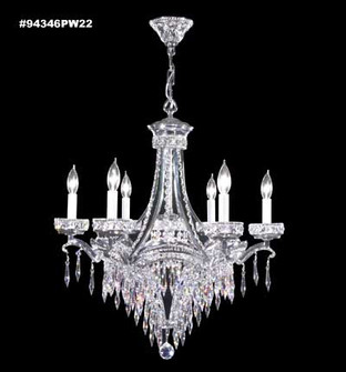 Dynasty Cast Brass Six Light Chandelier in Pewter (64|94346PW22)