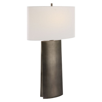 V-Groove One Light Table Lamp in Dark Steel Gray (52|30204)