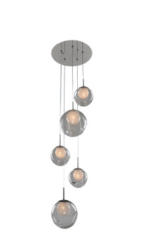 Meteor Five Light Pendant in Chrome (33|309541CH/CLEAR) Meteor Five Light Pendant in Chrome (33|309541CH/CLEAR)