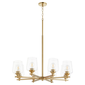 Veno Eight Light Chandelier in Aged Brass (19|658-8-80)