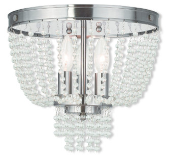 Valentina Three Light Ceiling Mount in Brushed Nickel (107|51864-91)
