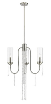 Siena Three Light Chandelier in Brushed Nickel (224|433-3BN)