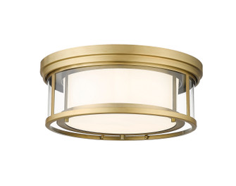 Willow Three Light Flush Mount in Olde Brass (224|426F16-OBR)