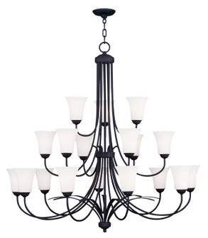 Ridgedale 18 Light Chandelier in Black (107|6479-04)