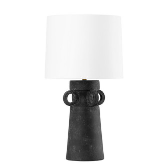 Santa Cruz One Light Table Lamp in Patina Brass And Ceramic Artifact Black (67|PTL3129-PBR/CAK)