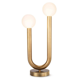 Happy LED Table Lamp in Natural Brass (400|13-1487NB)