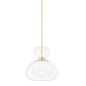 Cortney One Light Pendant in Aged Brass (428|H813701-AGB)
