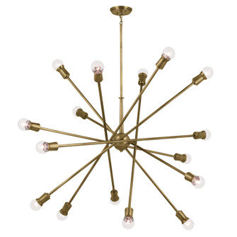 Armstrong 16 Light Chandelier in Natural Brass (12|52537NBR)