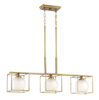 Cowen Three Light Island Chandelier in Brushed Gold (43|94538-BG)