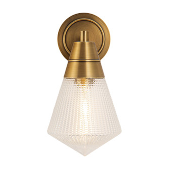 Willard One Light Wall Sconce in Vintage Brass/Prismatic Glass (452|WV348106VBPG)