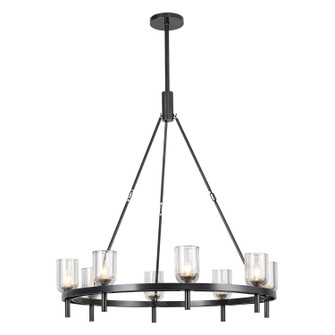 Lucian Eight Light Chandelier in Clear Crystal/Urban Bronze (452|CH338836UBCC)