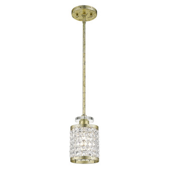 Grammercy One Light Mini Pendant in Hand Applied Winter Gold (107|50560-28)