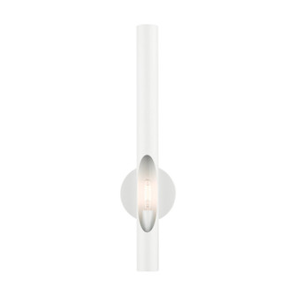 Acra One Light Wall Sconce in Shiny White (107|45911-69)