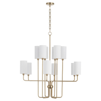 Charlotte 12 Light Chandelier in Aged Brass (19|698-12-80)