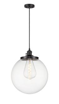 Franklin Restoration One Light Mini Pendant in Matte Black (405|201CSW-BK-G202-14)