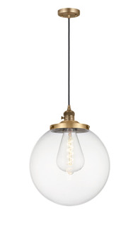 Franklin Restoration One Light Mini Pendant in Brushed Brass (405|201CSW-BB-G202-14)