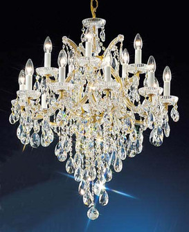 Maria Theresa 16 Light Chandelier in Olde World Gold (92|8126 OWG C)