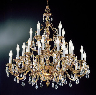 Barcelona 25 Light Chandelier in Olde World Bronze (92|5525 OWB CGT)