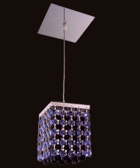 Bedazzle One Light Pendant in Chrome (92|16101 SAP-BLK)