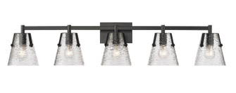 Analia Five Light Vanity in Matte Black (224|1101-5V-MB)