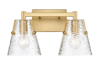 Analia Two Light Vanity in Modern Gold (224|1101-2V-MGLD)