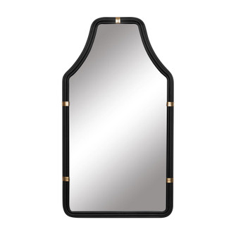 Federal Case Mirror in Matte Black/French Gold (137|407MI08MBFG)
