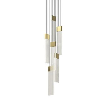 V Panels LED Pendant in Brass (69|3095.14)