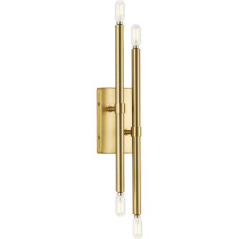 Arya Four Light Wall Bracket in Brushed Gold (54|P710120-191)