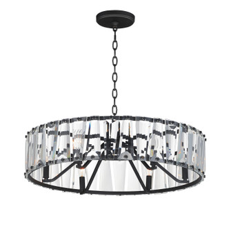 Odeon Six Light Chandelier in Black (16|21866BCBK)