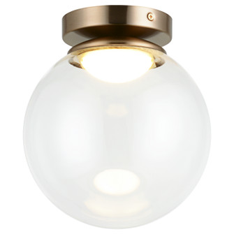 Boble One Light Flush Mount in Aged Gold Brass (423|X61311AGCL)