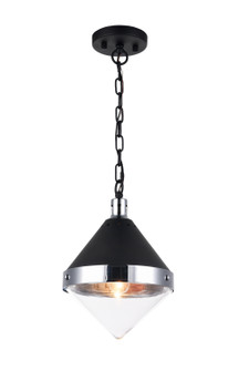 Sphericon One Light Pendant in Matte Black & Chrome (423|C72201CHCL)