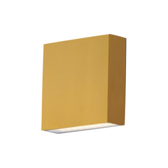 Brik LED Outdoor Wall Sconce in Natural Aged Brass (86|E23212-NAB)