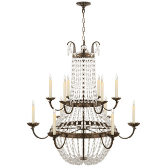 Paris Flea Market 12 Light Chandelier in Sheffield Silver (268|CHC 1508SHS-SG)