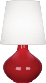 June One Light Table Lamp in Ruby Red Glazed Ceramic (165|RR993)