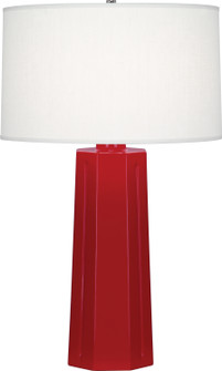 Mason One Light Table Lamp in Ruby Red Glazed Ceramic (165|RR960)