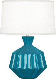 Orion One Light Accent Lamp in Peacock Glazed Ceramic (165|PC989)