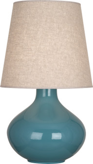 June One Light Table Lamp in Steel Blue Glazed Ceramic (165|OB991)
