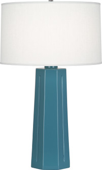 Mason One Light Table Lamp in Steel Blue Glazed Ceramic (165|OB960)